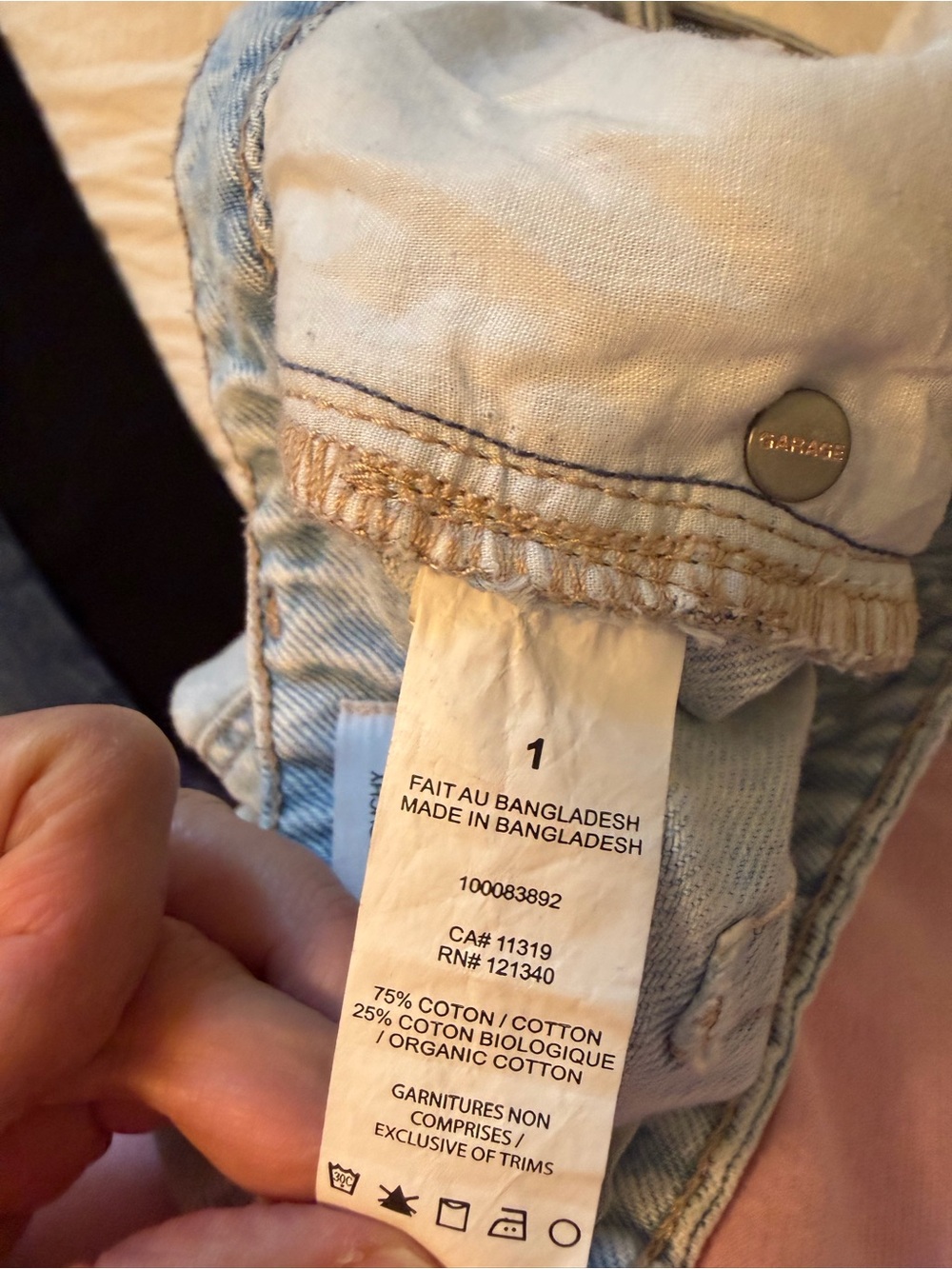 Garage Light Blue Slouchy women’s jeans -01  25 - Picture 5 of 6